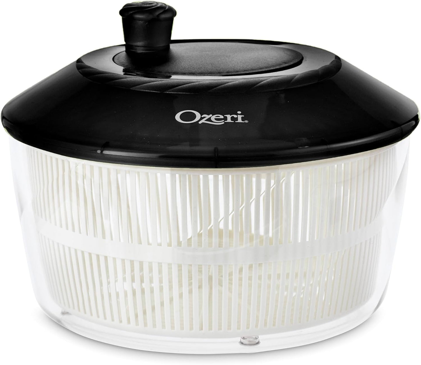 Ozeri Italian Made Fresca Salad Spinner and Serving Bowl, BPA-Free, Green, 4.4 qt