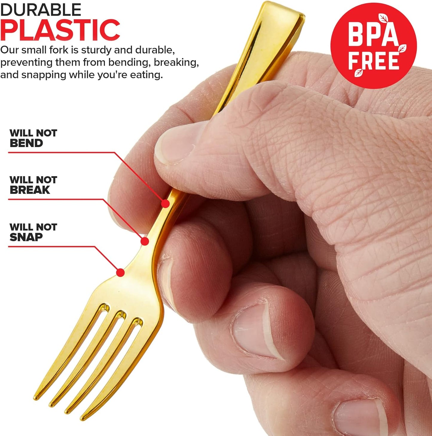 Gold Plastic Mini Spoons Disposable, 4 inch (80 Pack) Tasting Spoon, Dessert Mini spoon for Ice Cream Taster, Small Sample Desserts, Gelato Sampling, Fancy Miniature Pudding, Little Appetizers, Bulk