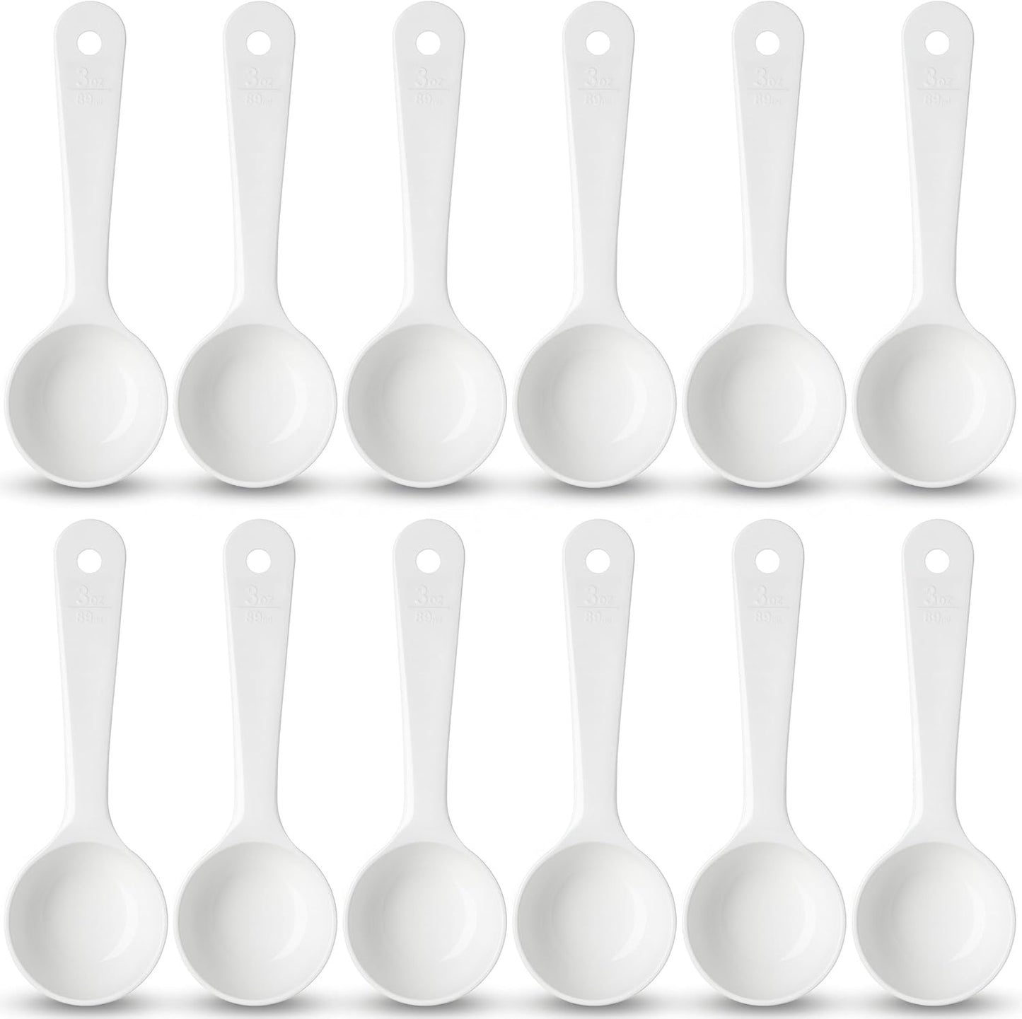 Carlisle FoodService Products 492104 Measure Miser Solid Measuring Spoon with Short Handle, 1 Ounce, Yellow