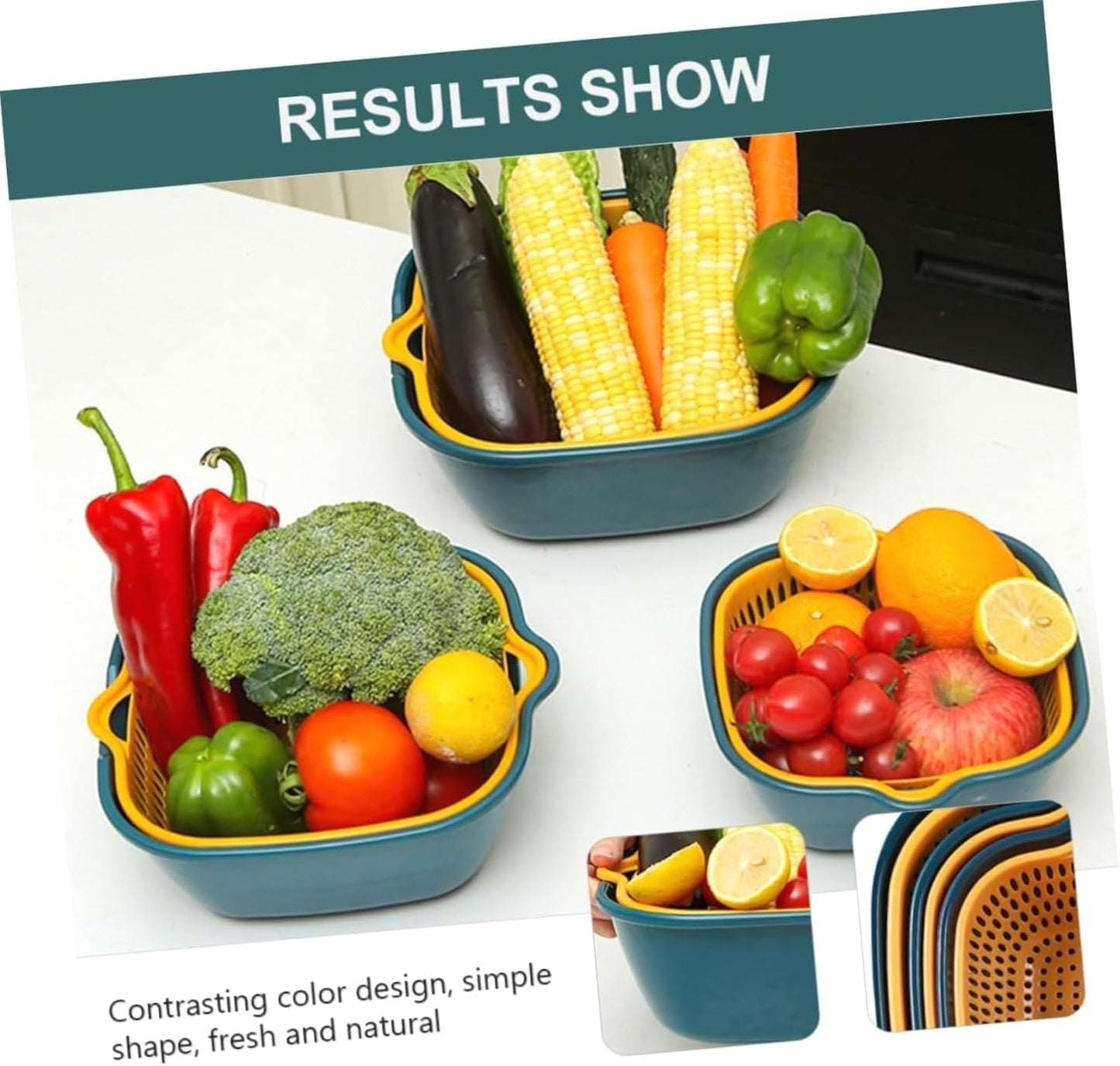 Premium PP Material Square Draining Basket: Lightweight, Durable, and Versatile for Home Use