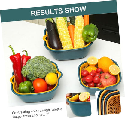 Premium PP Material Square Draining Basket: Lightweight, Durable, and Versatile for Home Use