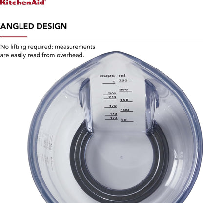 KitchenAid KQ298OSOBA Gourmet Set of 3 Measuring Jugs, Onyx