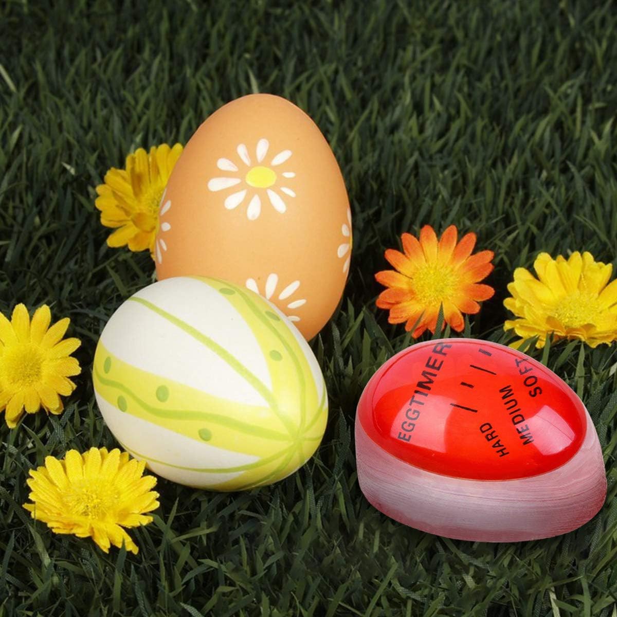 Lasubst Egg Timer for Boiling Eggs that Changes Color When Done, Tricolor