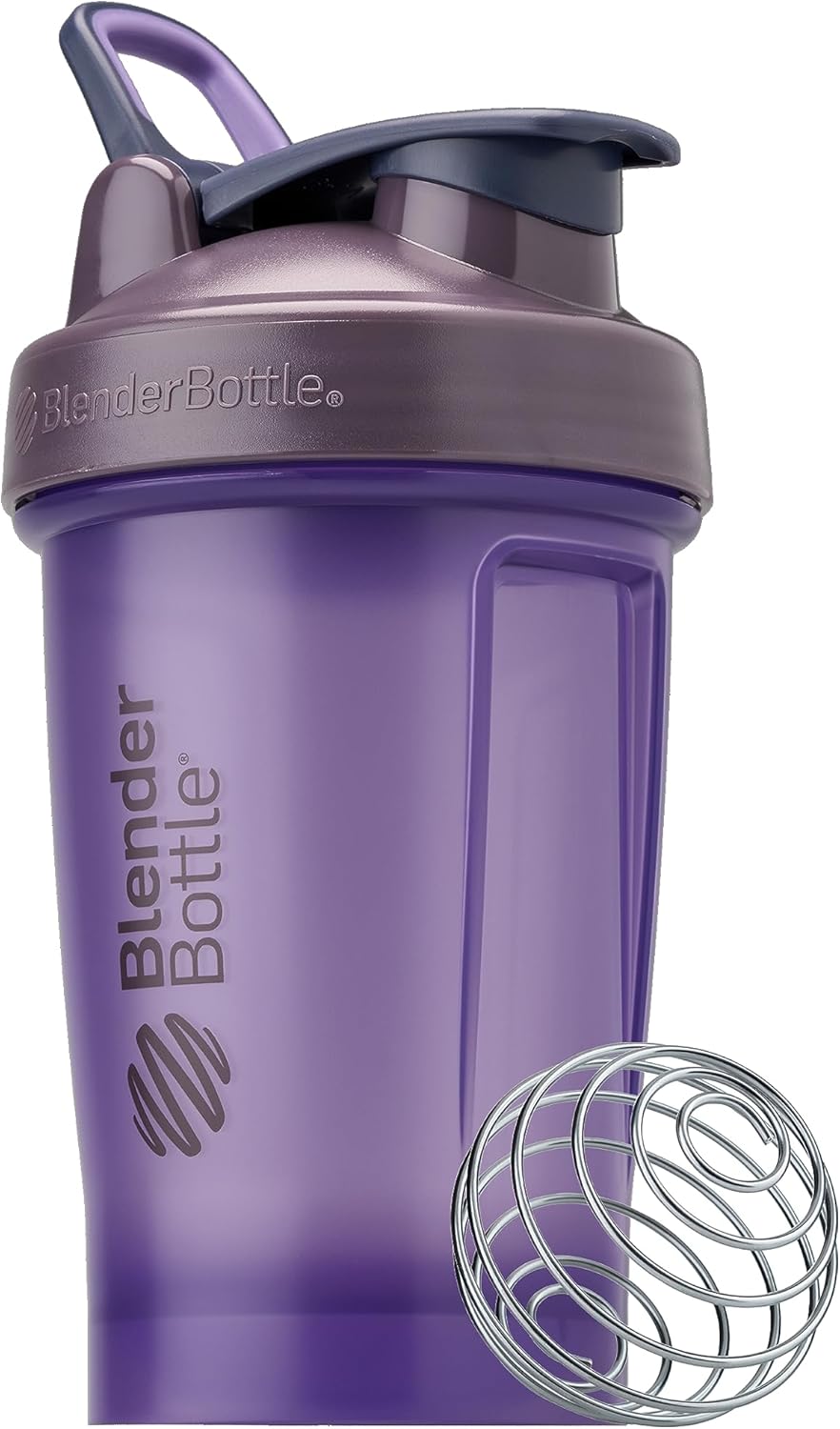 BlenderBottle Classic V2 Shaker Bottle Perfect for Protein Shakes and Pre Workout, 28-Ounce, Clear/Black