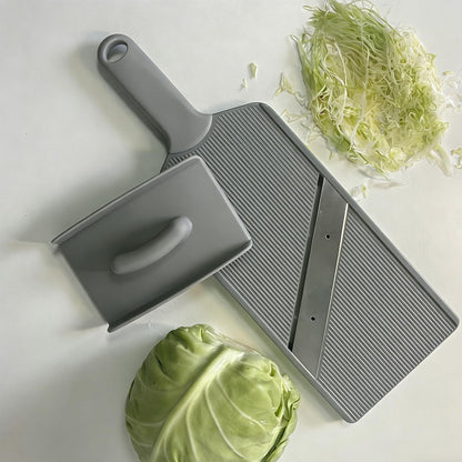 Fixed Thickness Vegetable Slicer – Ultra-Thin Cabbage Shredder for Salads, Jicama Tacos, Onion, Potato Chips – Fine Fluffy Cuts Mandoline Kitchen Tool
