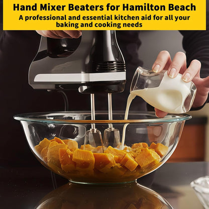 Hand Mixer Beaters Attachments for KitchenAid KHM512 KHM6118 KHM7210 KHM926, Including Turbo Beater, Pro Whisk, Dough Hooks, Blending Rod, Set of 6