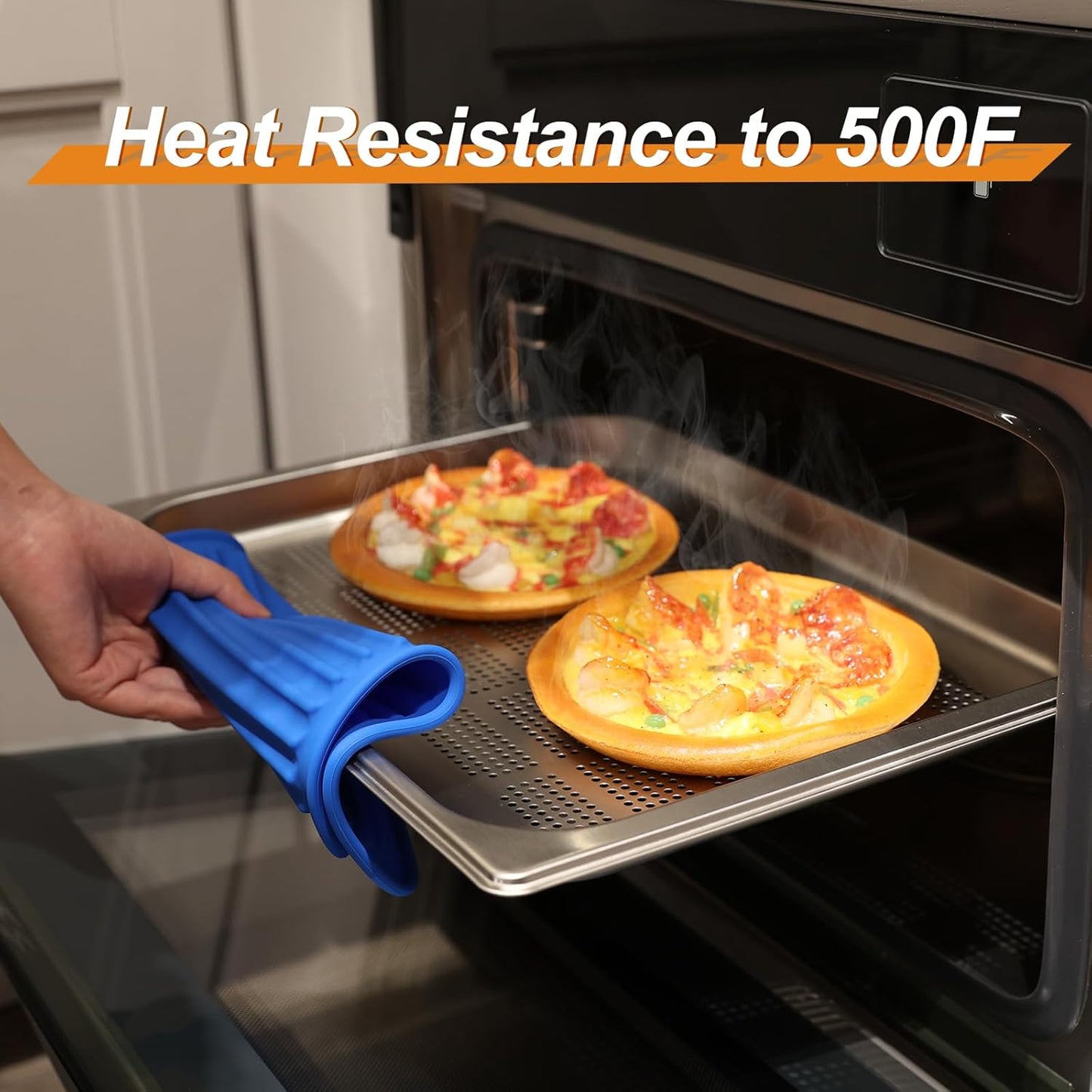 Joyhalo 4 Pack Silicone Trivets for Hot Pots and Pans,480℉ Heat Resistant Trivets for Hot Dishes,Hot Pads for Countertop,Kitchen Potholders,Black