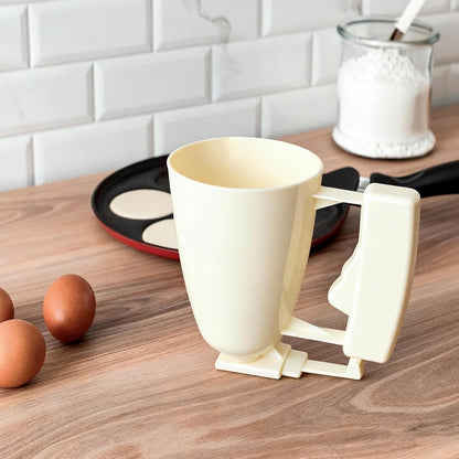 Pancake Batter Dispenser for Perfect Round Pancakes,One Press Easy Squeeze Bottle for Uniform Cookies, Churros and Muffins (1-Pack)