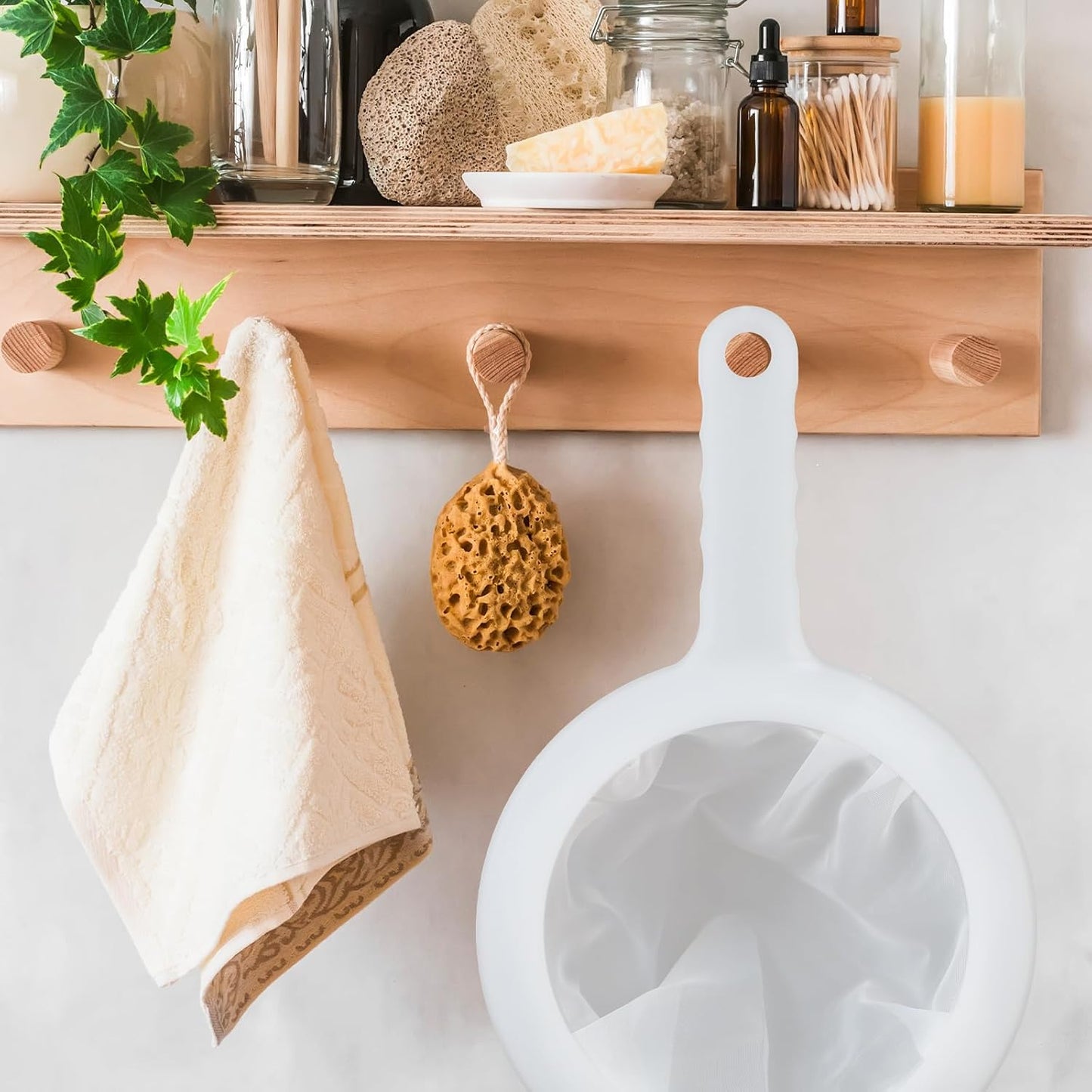 Ultra-Fine Nylon Mesh Strainers Food Yogurt Mesh Reusable Fine Sifter Sieve Plastic Colander with Handle Mini Brine Shrimp Separation Net for Filtering Juice Honey Kitchen Liquids