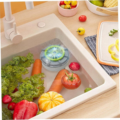 Fruit and Vegetable Washer, Produce Purifier Vegetable and Fruit Washing Machine, Enjoy Silent Cleaning: Spin-Free Ultrasonic Veggie Washer, Efficient Cleaning of Residues (Plug-In Type, No Switch)