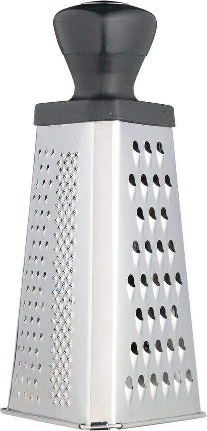 KitchenCraft Large Stainless Steel Triangular Box Grater, 26 cm (10"), Silver