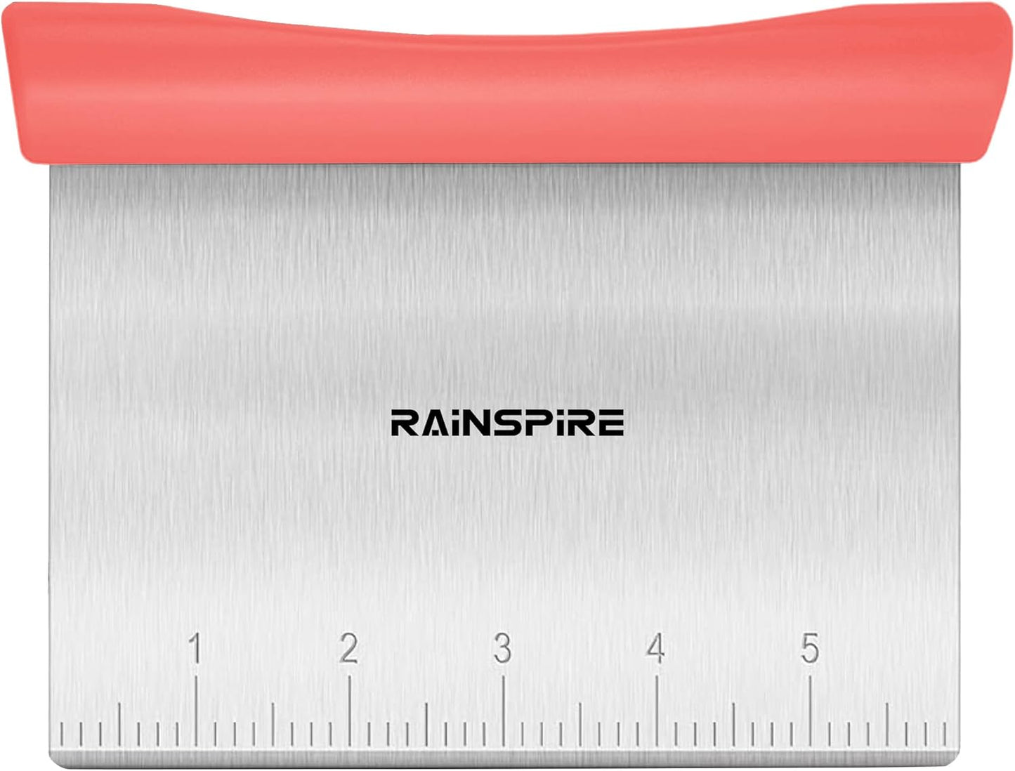 Upgraded 304 Stainless Steel Multi-Purpose Bench Scraper with Measurement Marks, Dishwasher Safe, Dough Cutter for Pizza, Bread and Cookie Dough Vegetable Chopper, Baking Supplies, Mint Green