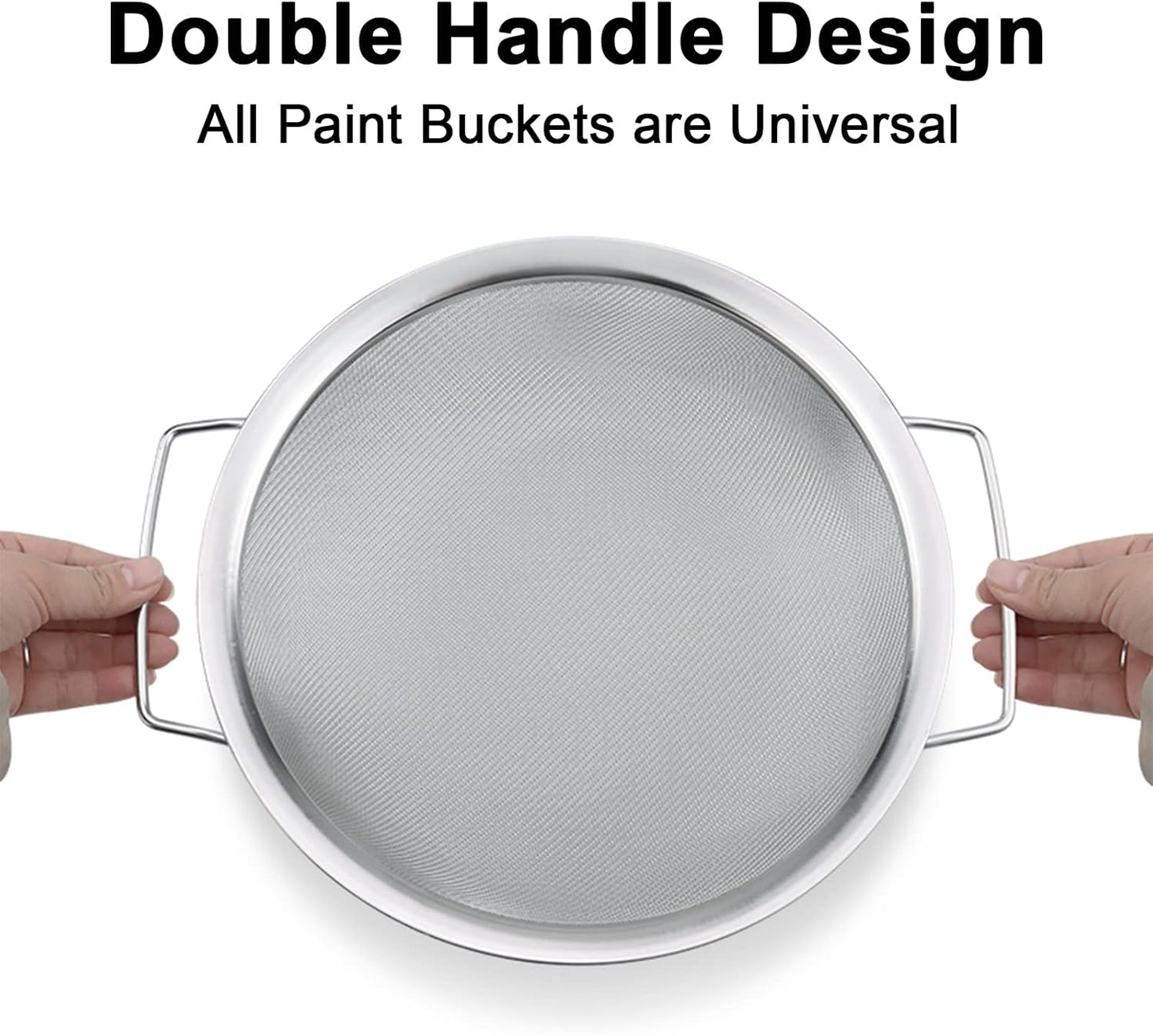 4 Packs Fine Mesh Paint Strainer 60 Mesh Stainless Steel Paint Filter Emulsion Honey Funnel Filter Paint Bucket Filter Tool Insert Strains