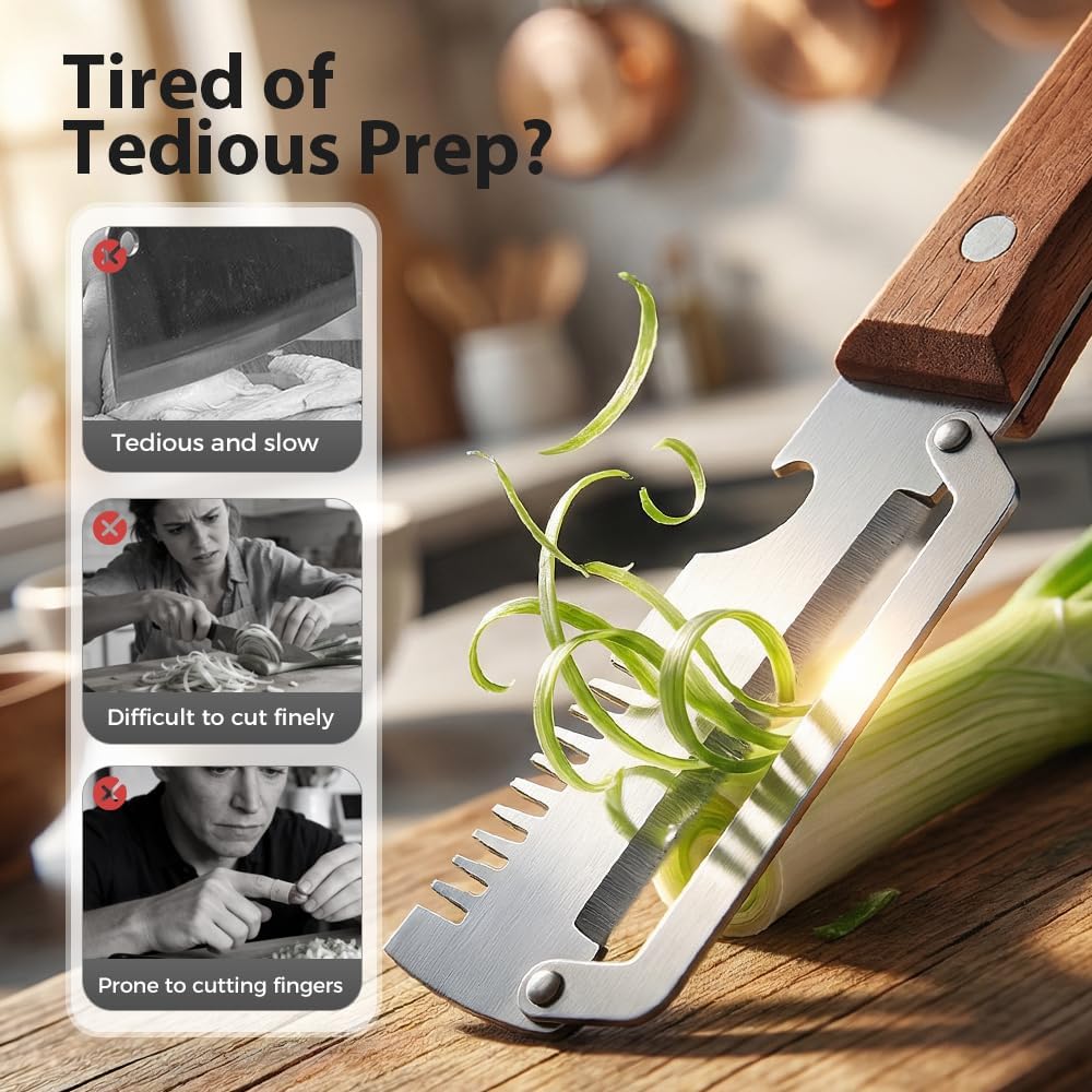 Premium Vegetable Peeler with Wooden Handle and Bottle Opener, 2026 Upgrade Multifunctional Vegetable Peeler for Kitchen, Multi-Functional Kitchen Gadgets Tool for Fruit Vegetables Potato (1)