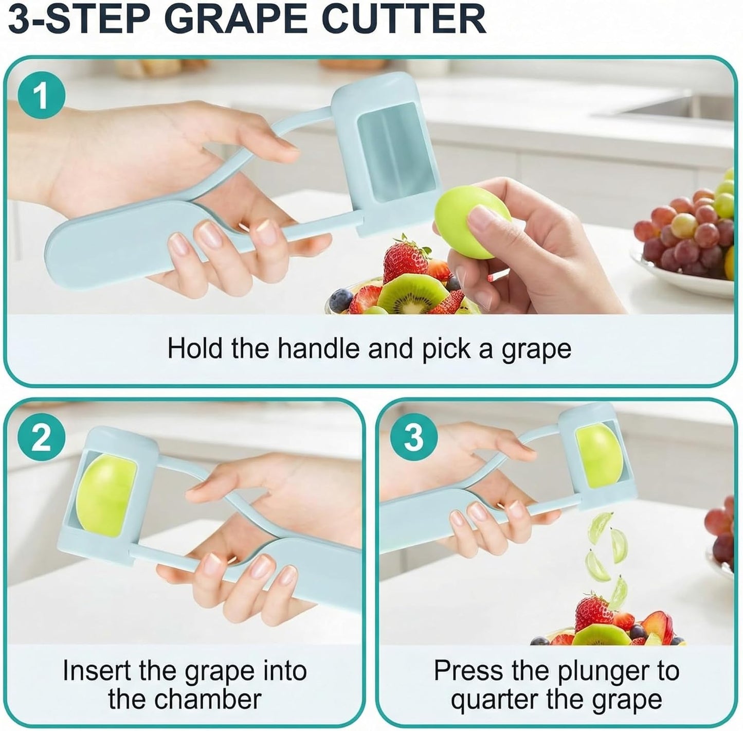 3-in-1 Heavy Duty Egg Slicer, Stainless Steel Blades with Multiple Cutting Modes for Hard Boiled Eggs, Mushrooms, Strawberry, Multifunctional Kitchen Tool, Send Goods from Local Warehouse