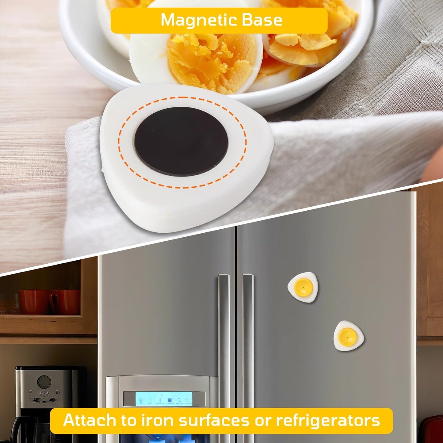 Egg Piercer for Raw Eggs, Stainless Steel Egg Poker with Retractable Sharp Pin, Easy Eggshell Peeler Tool for Perfect Hard Boiled Eggs, Black Kitchen Gadget