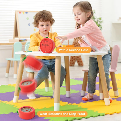 Tomato Visual Timer for Kids, 5h Cute Kids Pomodoro Countdown Timer, Kitchen Helper Timer, Visual Timer for Classroom, Office Desk and Meetings
