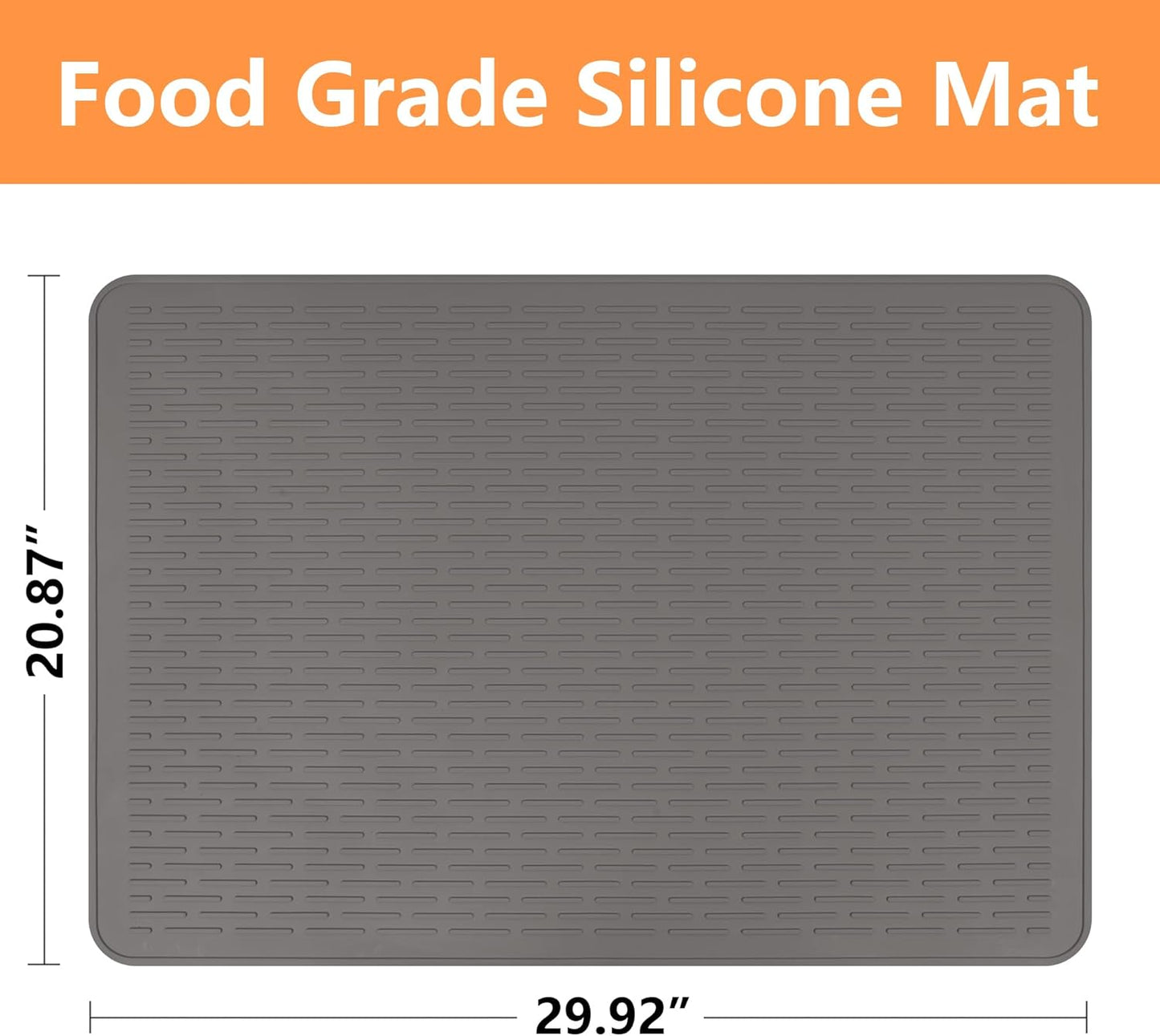 Stove Top Cover for Electric Stove- Range Covers for Electric Stove,Silicone XXL Dish Drying Mat, Glass Cooktop Covers, Flat RV Range top Mats (Black, 28"x20")