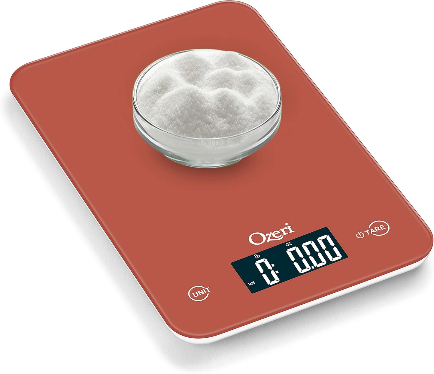 Ozeri Touch Professional Digital Kitchen Scale (12 lbs Edition), Tempered Glass in Elegant Black