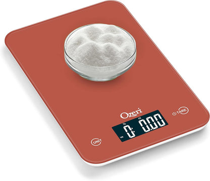 Ozeri Touch Professional Digital Kitchen Scale (12 lbs Edition), Tempered Glass in Elegant Black