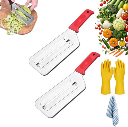 Dual Blade Julienne Cutter, Julienne Peeler Vegetable Peeler, Stainless Steel Shredder Knife, Stainless Steel Dual Blade Julienne Cutter, 2025 New Cabbage Shredder (Black)