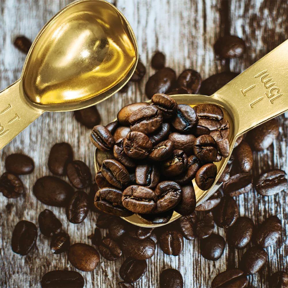 1 Pack Coffee Scoop, 2 Tablespoon, Stainless Steel Measuring Spoons for Ground Coffee, Sugar, Protein Powder, Tea Leaves (1, Silver, 30 ml)