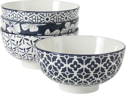 Gibson Home Extra Large Serving Bowls Set of 2-100 oz 10-Inch White Porcelain Salad Bowl Set, Stackable Ceramic Kitchen Bowls, Dishwasher & Microwave Safe