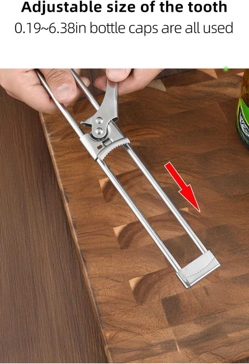 Jar Openers,Adjustable Multifunctional Stainless Steel Can Opener,Stainless Steel Can Opener Bottle Jar Lid Gripper Household Kitchen Tool, Manual Jar Bottle Opener Kitchen Accessories