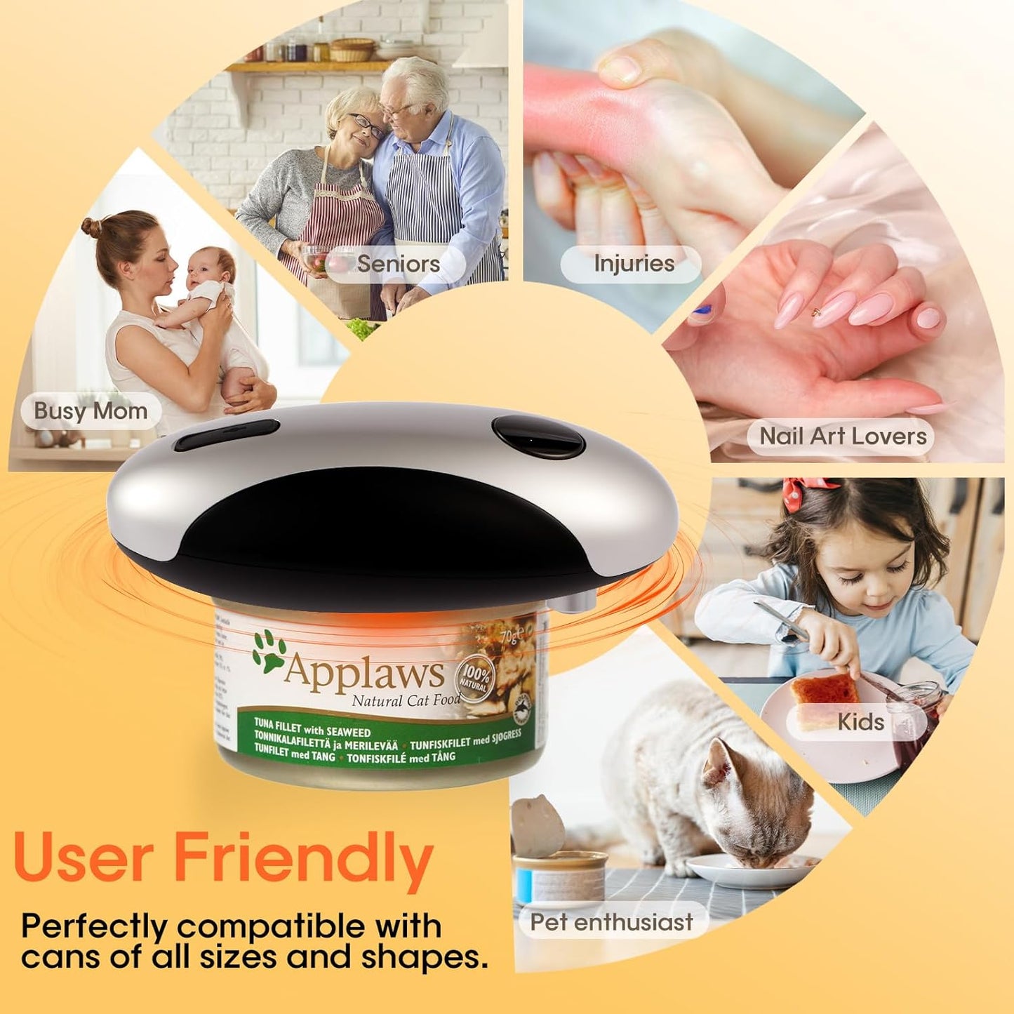 Electric Can Openers in 2026: Automatic Can Opener Electric with Rechargeable. The Can Opener Creates A Smooth Edge, Making It The Best Gift for Seniors And Kids. (White)