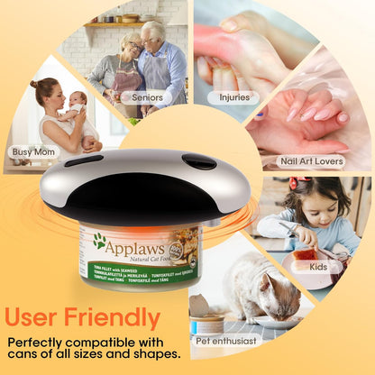 Electric Can Openers in 2026: Automatic Can Opener Electric with Rechargeable. The Can Opener Creates A Smooth Edge, Making It The Best Gift for Seniors And Kids. (White)