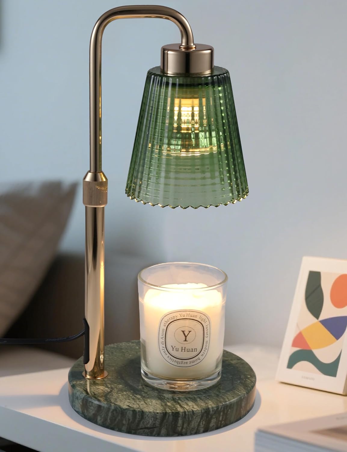 GODONLIF Candle Warmer Lamp with Timer Dimmable, Birthday Gifts for Women Mom, House Warming Gifts New Home Decor, Wax Melt Warmer for Jar Candles with 2 Bulbs