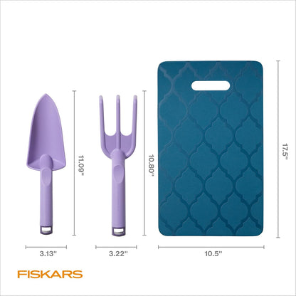 Fiskars Bypass Pruning Shears, 5/8" Cut Capacity Gardening Scissors, Self-Cleaning Sap Groove Prevents Sticking, Non-Slip Grip for Cutting Stems & Branches, Sharp Steel Blades w/ Low-Friction Coating