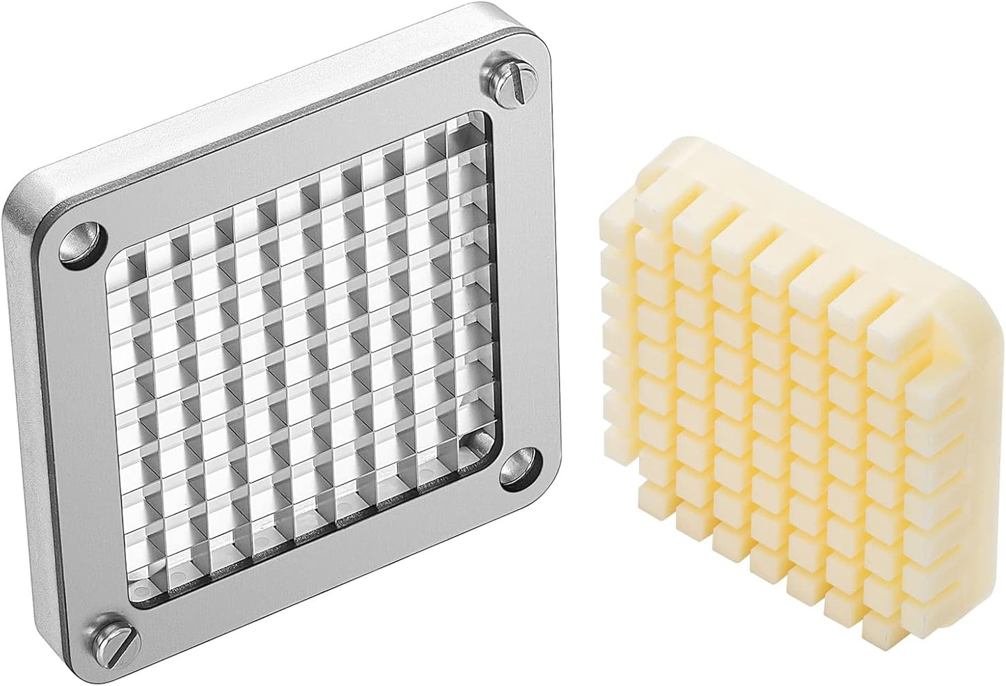 VEVOR Commercial Vegetable Chopper w/ 4 Replacement Blades, Stainless Steel French Fry Cutter Potato Dicer & Fruit Slicer for Restaurants & Home Kitchen