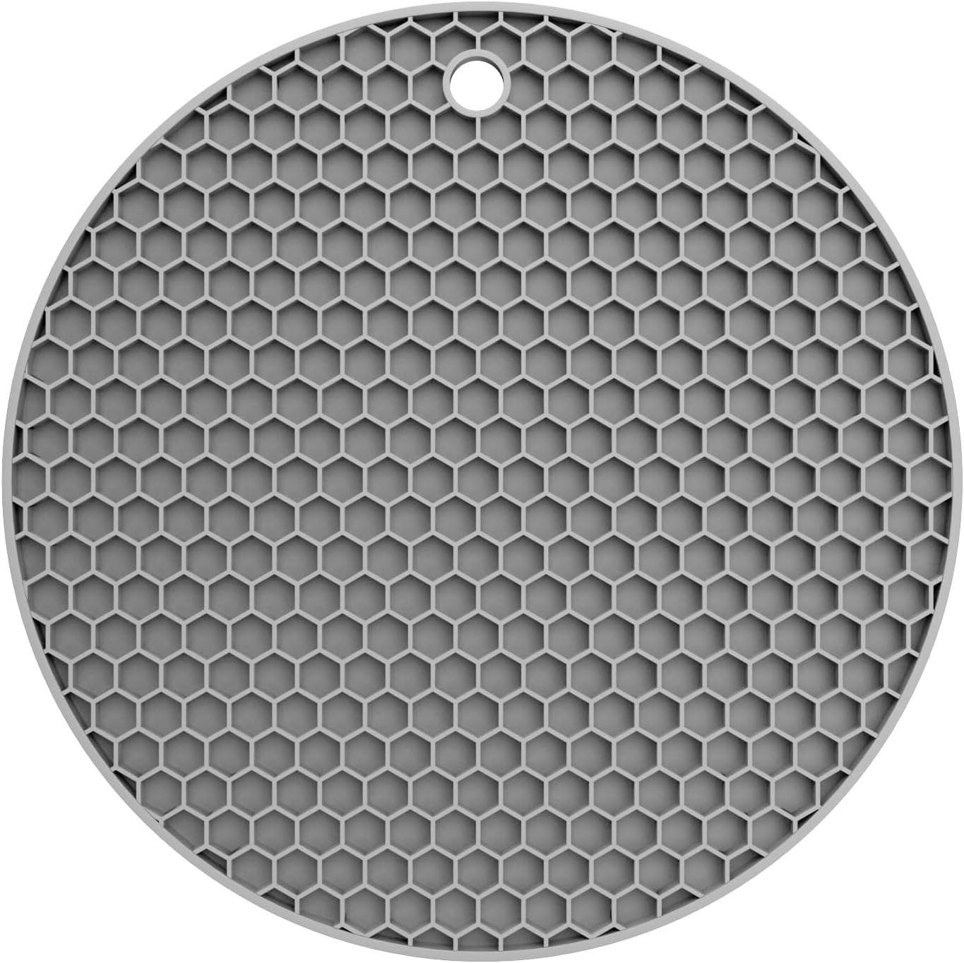 Silicone Trivet Mat — Heat Resistant 446°F Pot Holders for Hot Dishes, Non-Slip Hot Pads for Quartz & Granite Countertops, Multipurpose Kitchen Trivets, Black