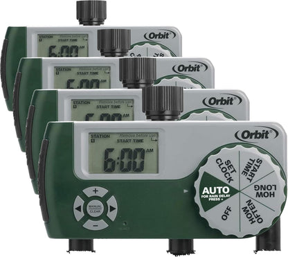 Orbit 62067 1-Outlet Programmable Digital Hose Watering Timer, 2-Pack