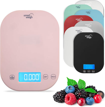 Smart Weigh Mint Green Digital Kitchen Scale for Cooking, Weight Loss, Calorie Tracking, Baking, Food Portion Control, and Meal Prep - Accurate Measurements in Grams and Ounces