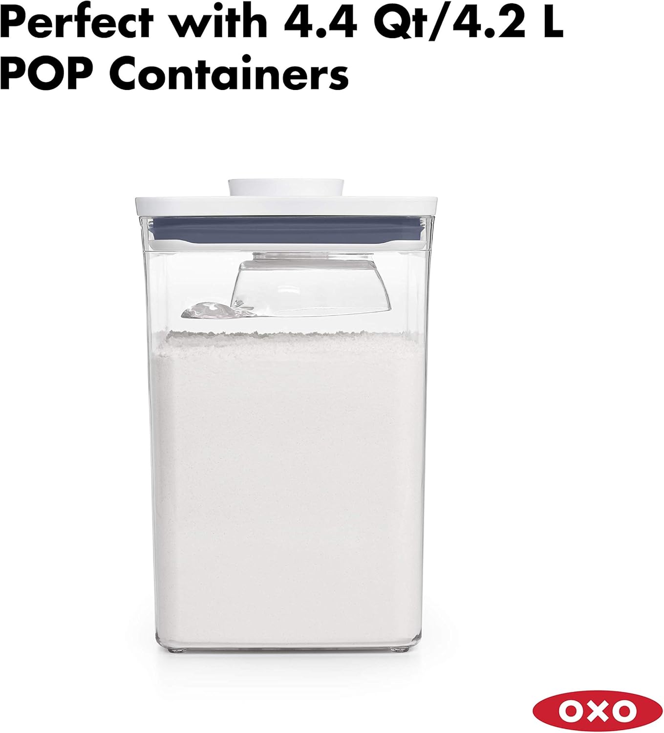 OXO Good Grips POP Container 1/2 Cup Scoop, Clear