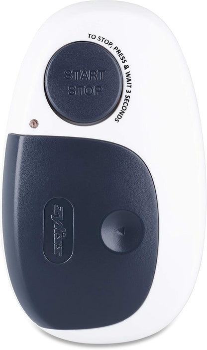 Zyliss E930043 Can Opener Lock and Lift, Plastic/Stainless Steel, White/Grey, Manual Tin Opener, Safe and Easy Lid Removal/Disposal, Lock and Unlock Safety, Dishwasher Safe