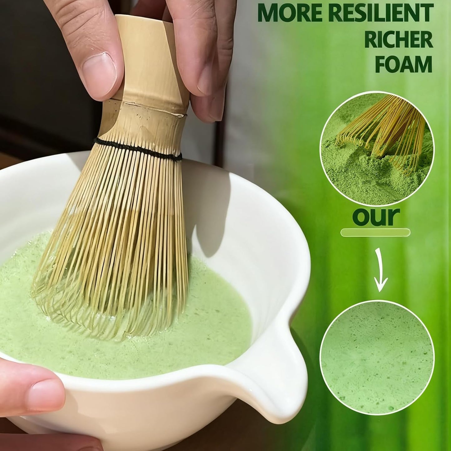Clay&Fire Matcha Whisk Set, 9 pcs Ceramic Matcha Set, Gifts for Women,Matcha Bowl with Spout and Whisk, Matcha Kit for Matcha Lovers, Gift Mother's Day, Birthday, Anniversary