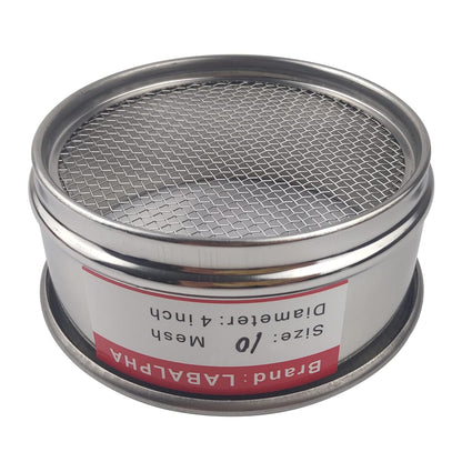 LABALPHA 70 Mesh Lab Sieves, Test Sieve #70 Mesh, 4'' Diameter, 304 Stainless Steel Wire Cloth (0.22mm)