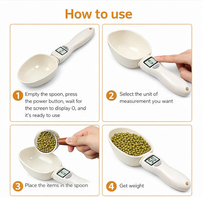 Digital Measuring Spoon - 800g/1g High Precision Kitchen Electronic Food Scale & Cup, Grams Ounces Conversion, Nutritional Calculator for Cooking & Baking, Portable Weighing Tool