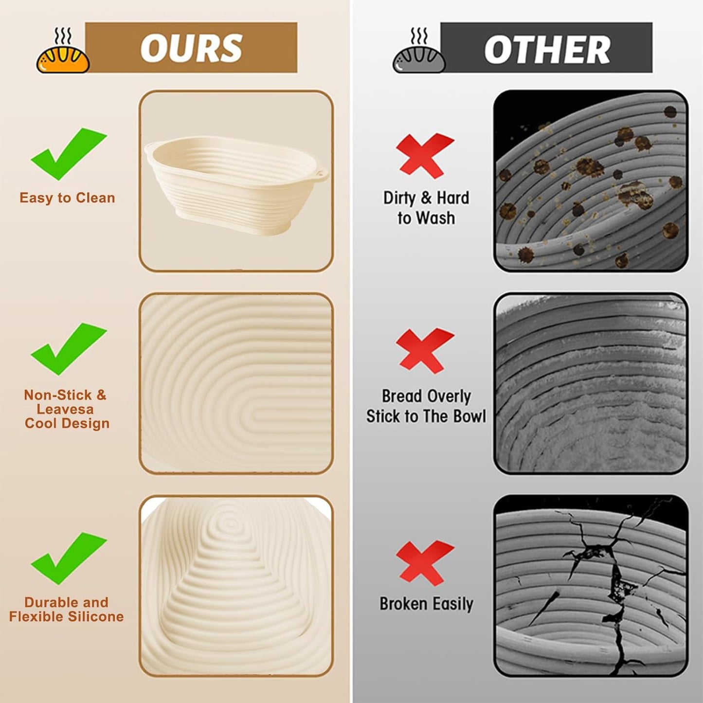 Sourdough Starter Kit with Banneton Bread Proofing Basket, 9” Round Banneton with Liner, 24 oz Starter Jar, Bread Lame, Dough Whisk & Sourdough Baking Supplies