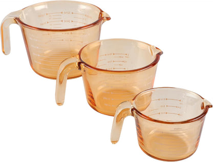 COOK WITH COLOR Glass Measuring Cups - Ideal for Cooking and Baking, Green