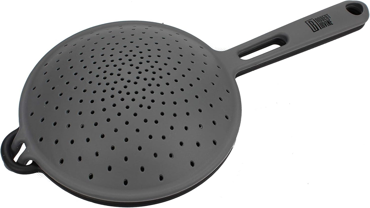 Cambridge Robert Irvine 2-in-1 Collapsible Colander, 0, BLACK