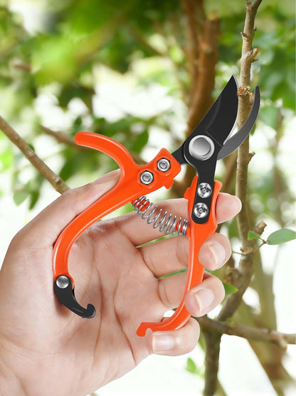 6.7" Lightweight Pruning Scissors, Garden Snips with Straight Stainless Steel Blades and Needle Point Tip, Gardening Trimmers for Flower stems, Herbs, Small Plants, Buds