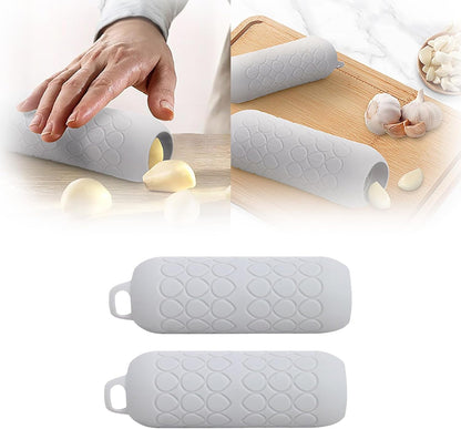 2024 Silicone Garlic Peeler,Garlic Skin Remover Roller Tube,Easy Quick to Peeled Garlic Cloves Roller Tube,Useful Garlic Peeling Kitchen Tool (2PC)