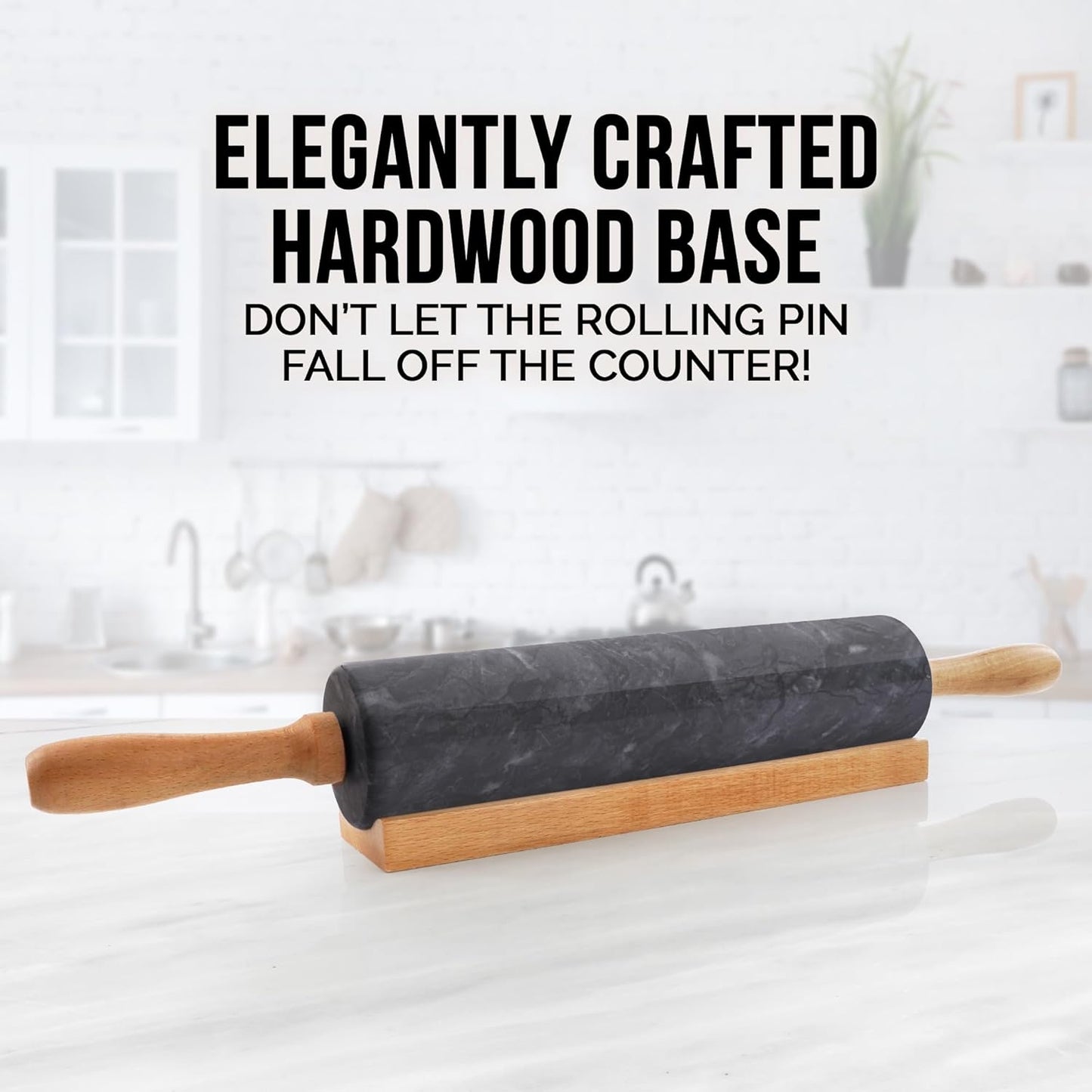 Zulay Kitchen 15.9 inch Professional Stainless Steel Rolling Pin - Lightweight Metal French Rolling Pin - Perfect for Baking, Fondant, Pizza Dough Roller, Dumpling