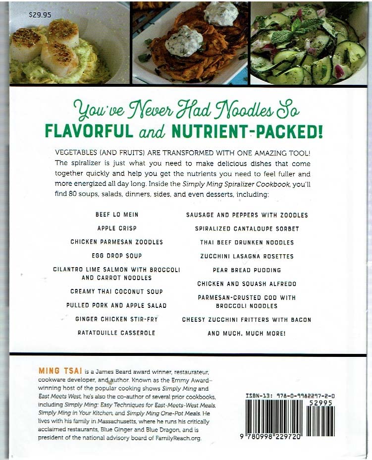 Simply Ming, Spiralizer Cookbook 2017