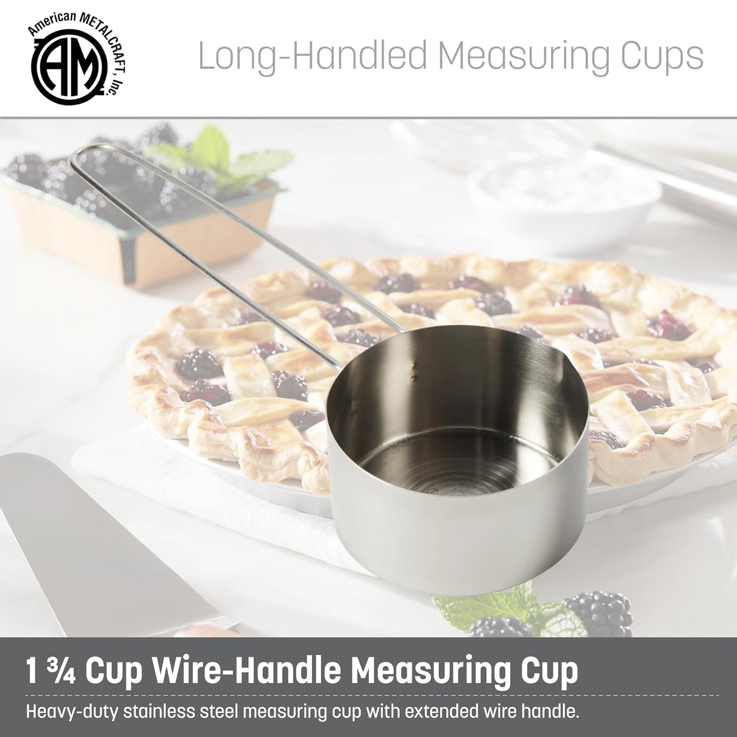 American METALCRAFT, Inc. American Metalcraft MCL125 Stainless Steel Measuring Cup, 1 1/4-Cup