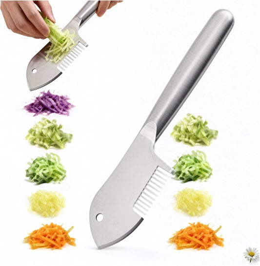 Stainless Steel Multi-purpose Julienne Peeler,Vegetable Julienne Slicer With Handle and Hanging Hole(2pcs)